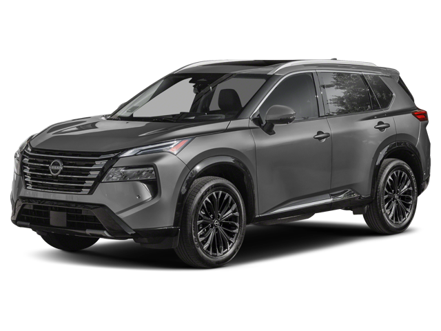 Front profile view of a gray 2024 Nissan Rogue. | Nissan dealer in Chesapeake, VA | Banister Nissan of Chesapeake