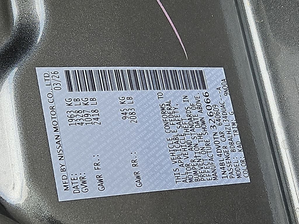 2026 Nissan Altima SV