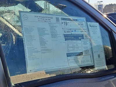 2026 Nissan Frontier SV