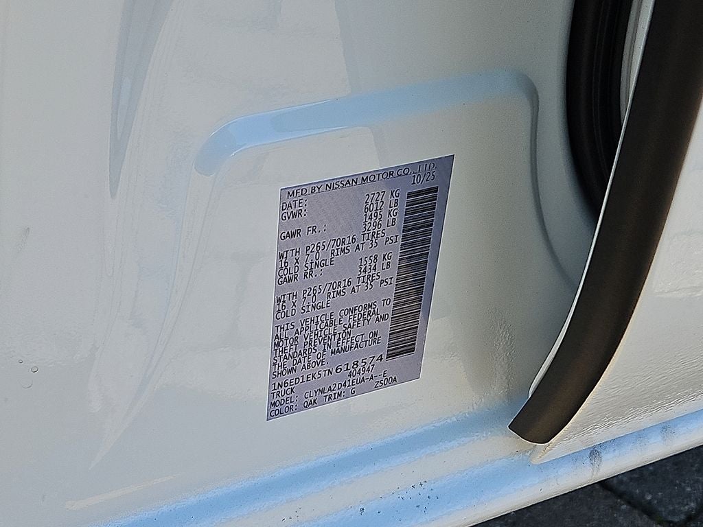 2026 Nissan Frontier S