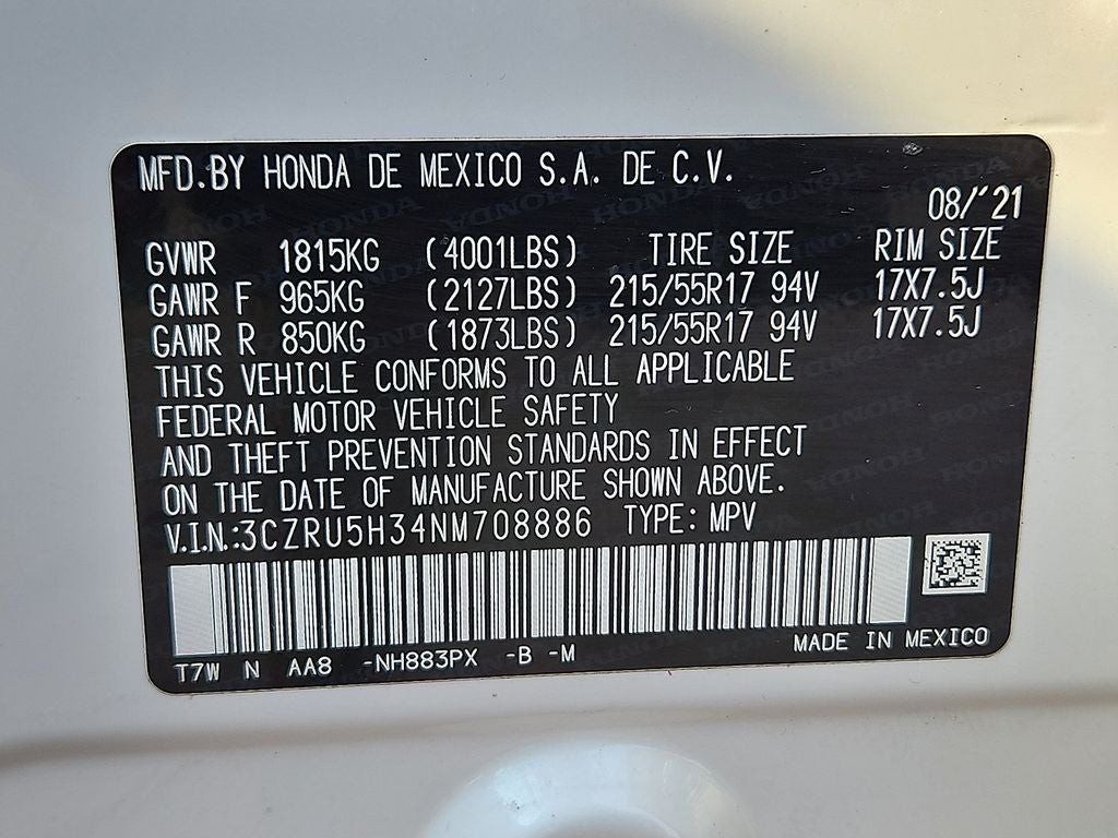 2022 Honda HR-V LX