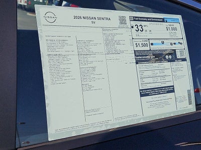 2026 Nissan Sentra SV