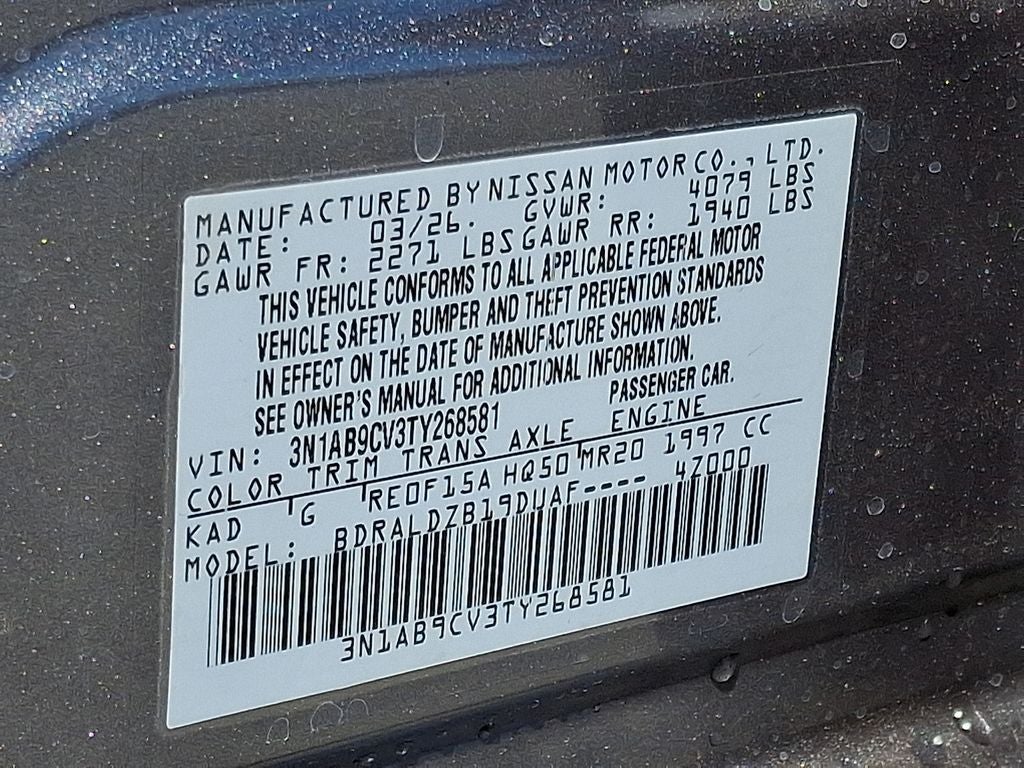 2026 Nissan Sentra SV