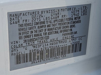 2026 Nissan Sentra SV