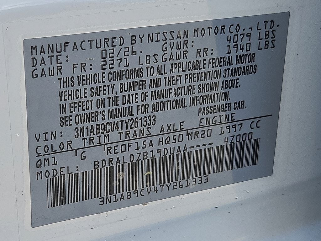 2026 Nissan Sentra SV