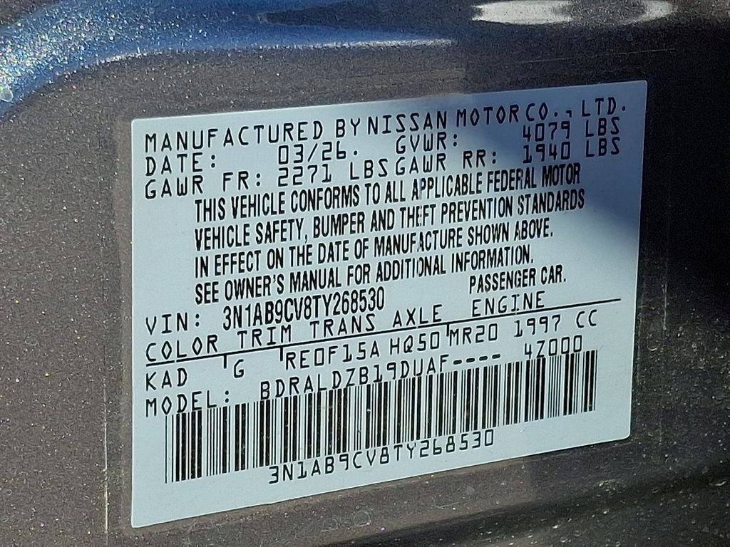 2026 Nissan Sentra SV