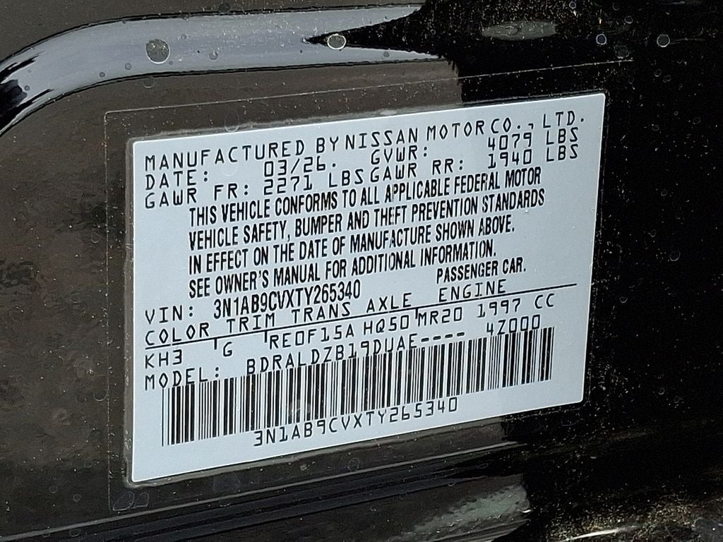 2026 Nissan Sentra SV
