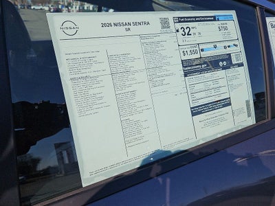 2026 Nissan Sentra SR