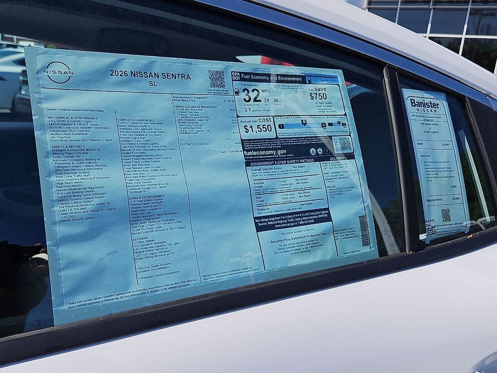 2026 Nissan Sentra SL