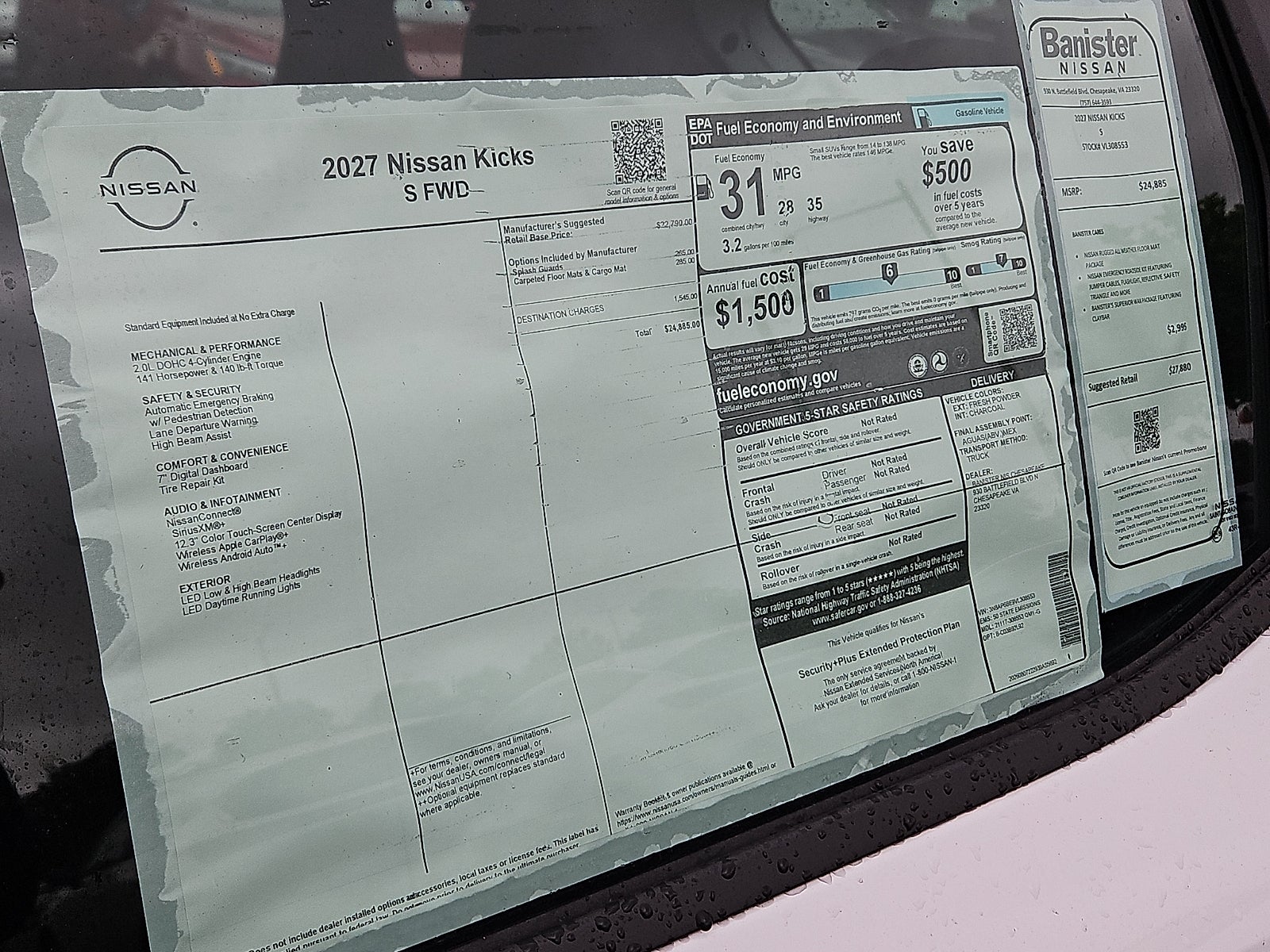 2027 Nissan Kicks S