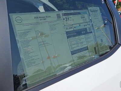 2026 Nissan Kicks SV