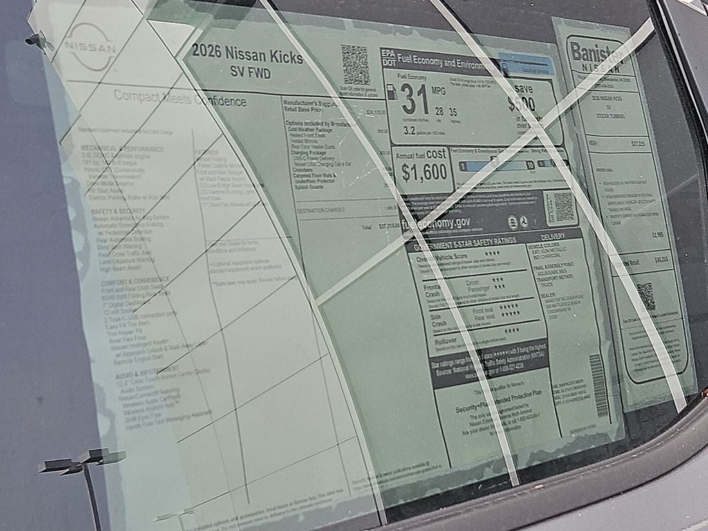 2026 Nissan Kicks SV