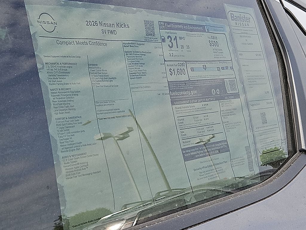 2026 Nissan Kicks SV