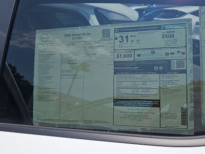 2026 Nissan Kicks SV