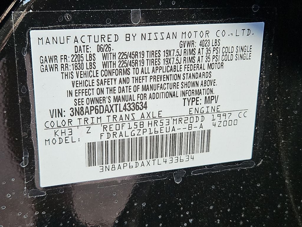 2026 Nissan Kicks SR