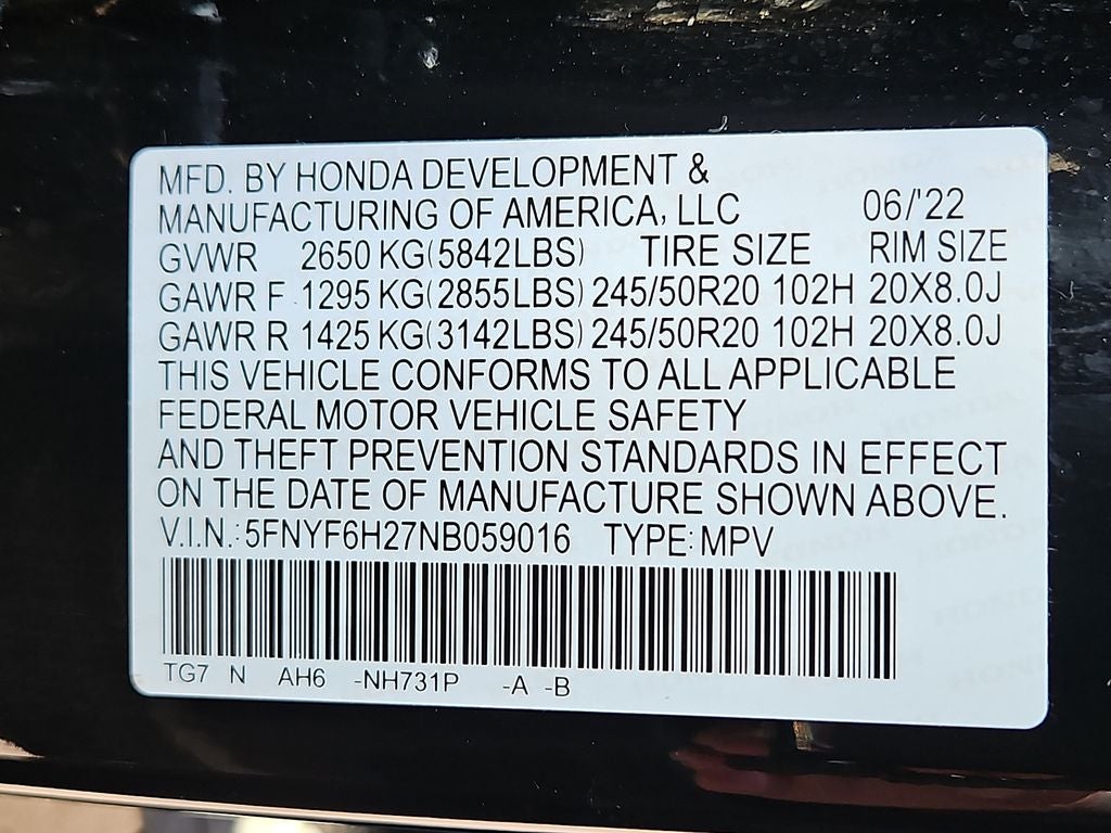 2022 Honda Pilot Special Edition