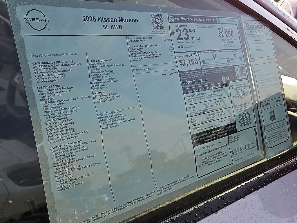 2026 Nissan Murano SL