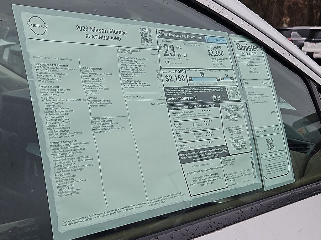 2026 Nissan Murano Platinum