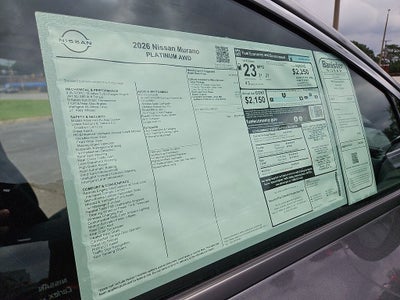 2026 Nissan Murano Platinum