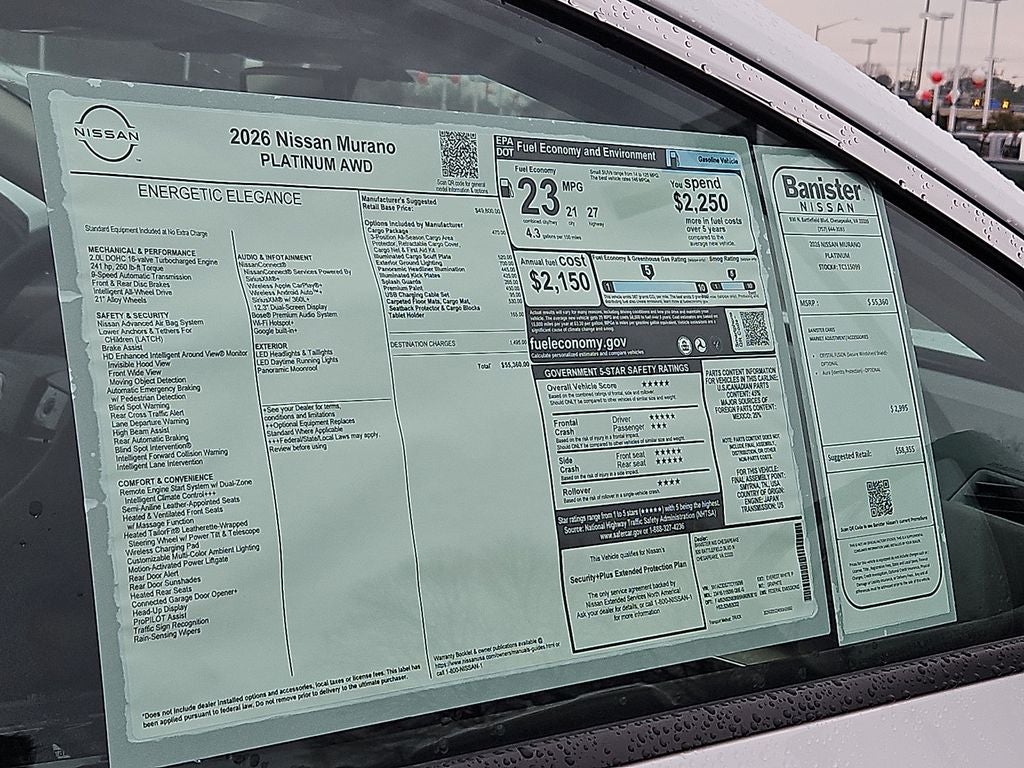 2026 Nissan Murano Platinum