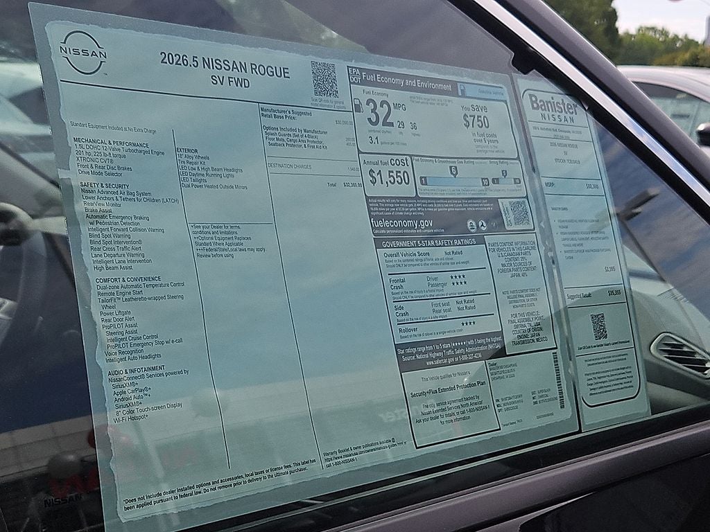 2026 Nissan Rogue SV