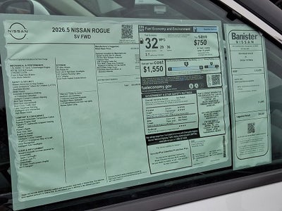 2026 Nissan Rogue SV