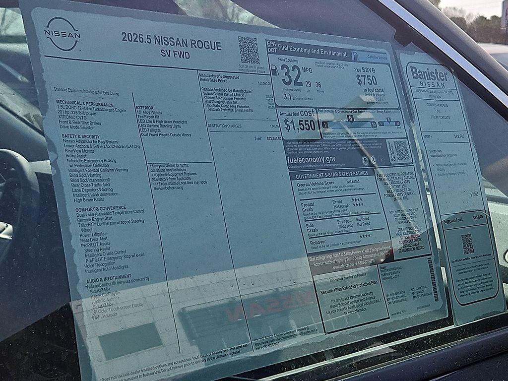 2026 Nissan Rogue SV