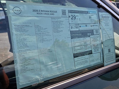 2026 Nissan Rogue Rock Creek