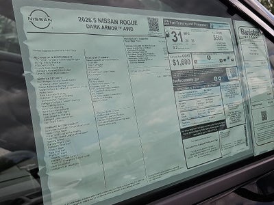 2026 Nissan Rogue Dark Armor