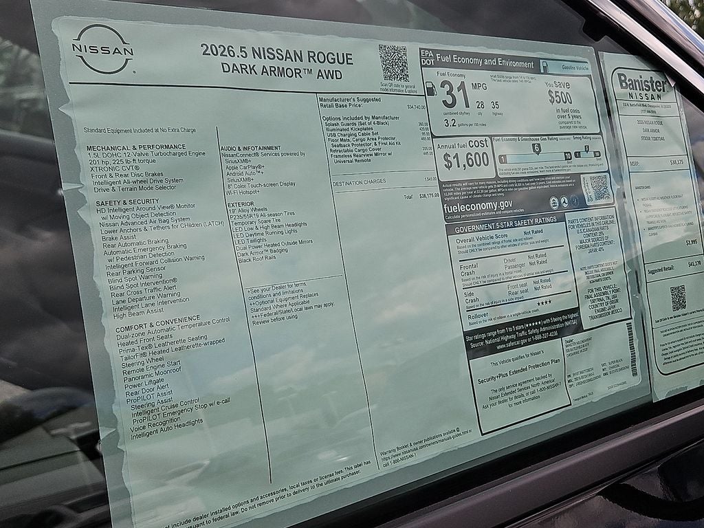 2026 Nissan Rogue Dark Armor