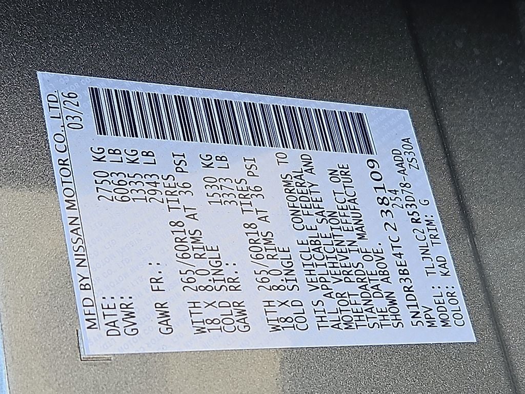 2026 Nissan Pathfinder Rock Creek