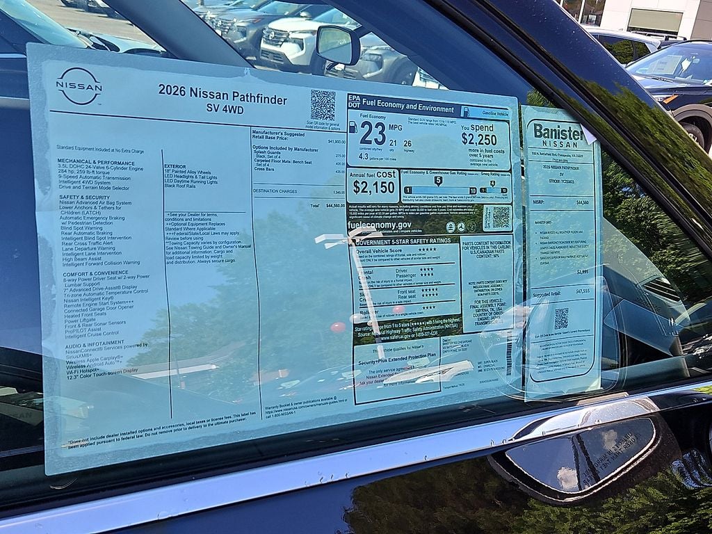 2026 Nissan Pathfinder SV