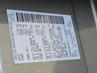 2026 Nissan Pathfinder SV