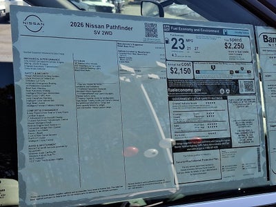 2026 Nissan Pathfinder SV