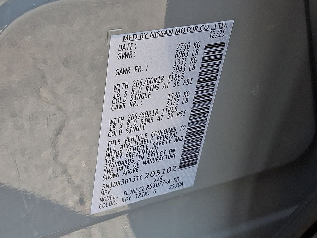 2026 Nissan Pathfinder SV