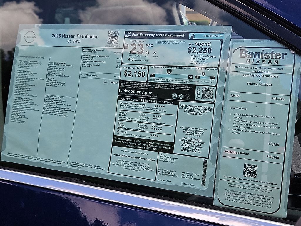 2026 Nissan Pathfinder SL