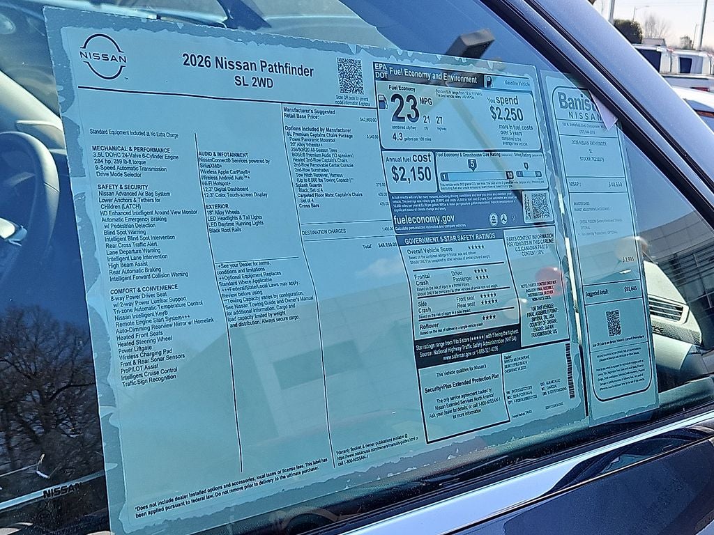 2026 Nissan Pathfinder SL