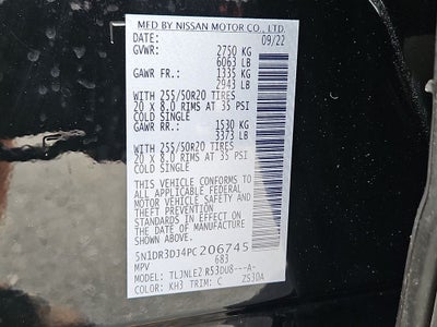 2023 Nissan Pathfinder Platinum