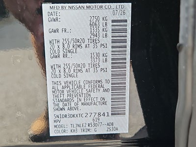 2026 Nissan Pathfinder Platinum