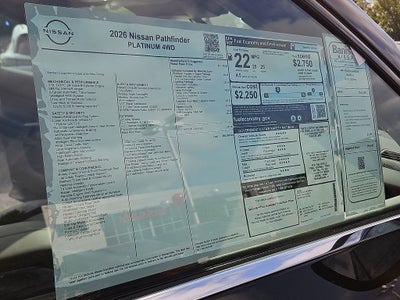 2026 Nissan Pathfinder Platinum