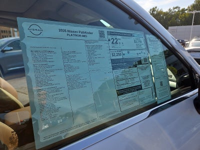 2026 Nissan Pathfinder Platinum