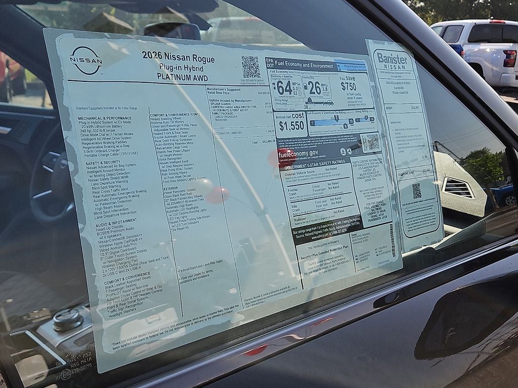 2026 Nissan Rogue Plug-in Hybrid Platinum