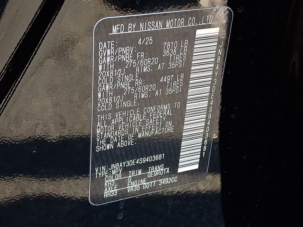 2025 Nissan Armada PRO-4X