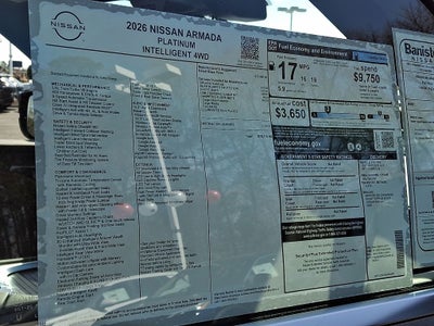 2026 Nissan Armada Platinum