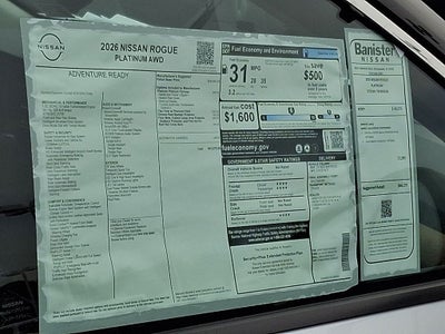 2026 Nissan Rogue Platinum