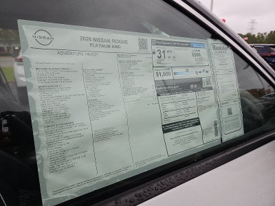 2026 Nissan Rogue Platinum