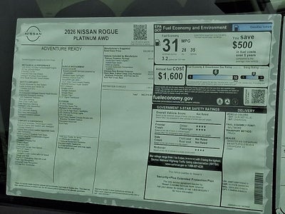 2026 Nissan Rogue Platinum