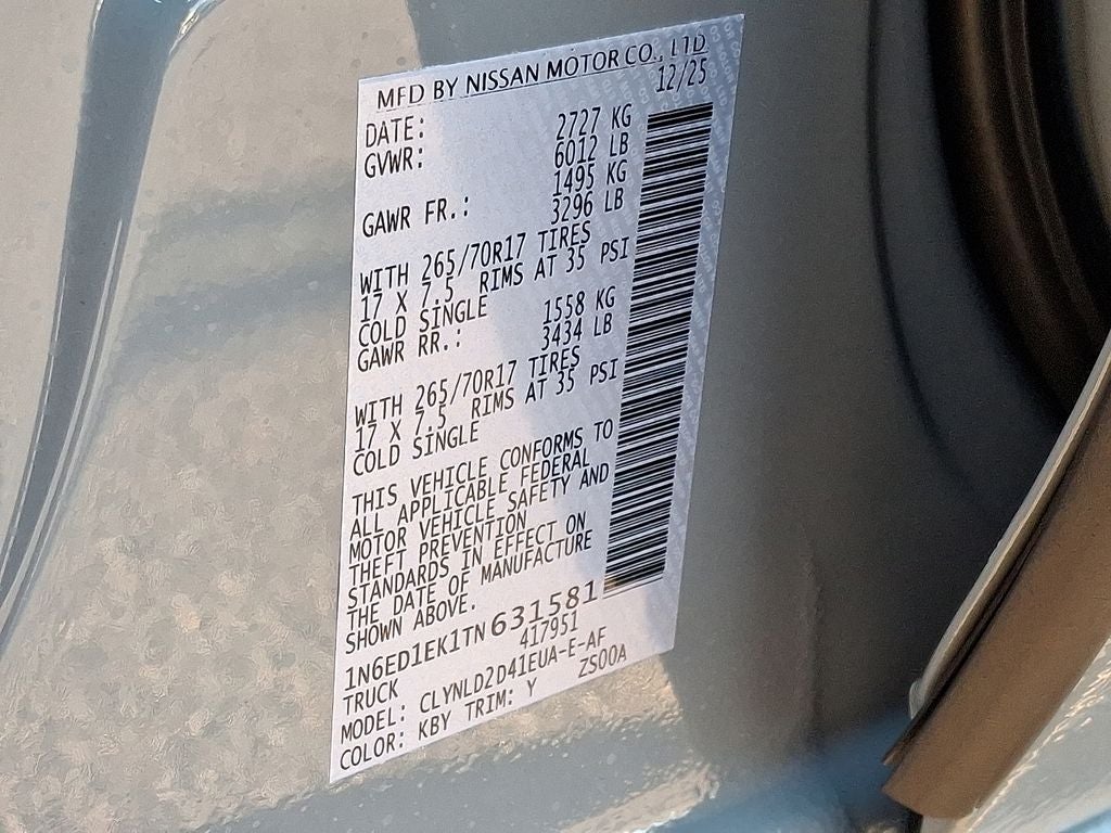 2026 Nissan Frontier PRO-4X