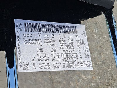 2026 Nissan Frontier SV