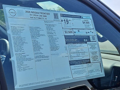 2026 Nissan Frontier SV